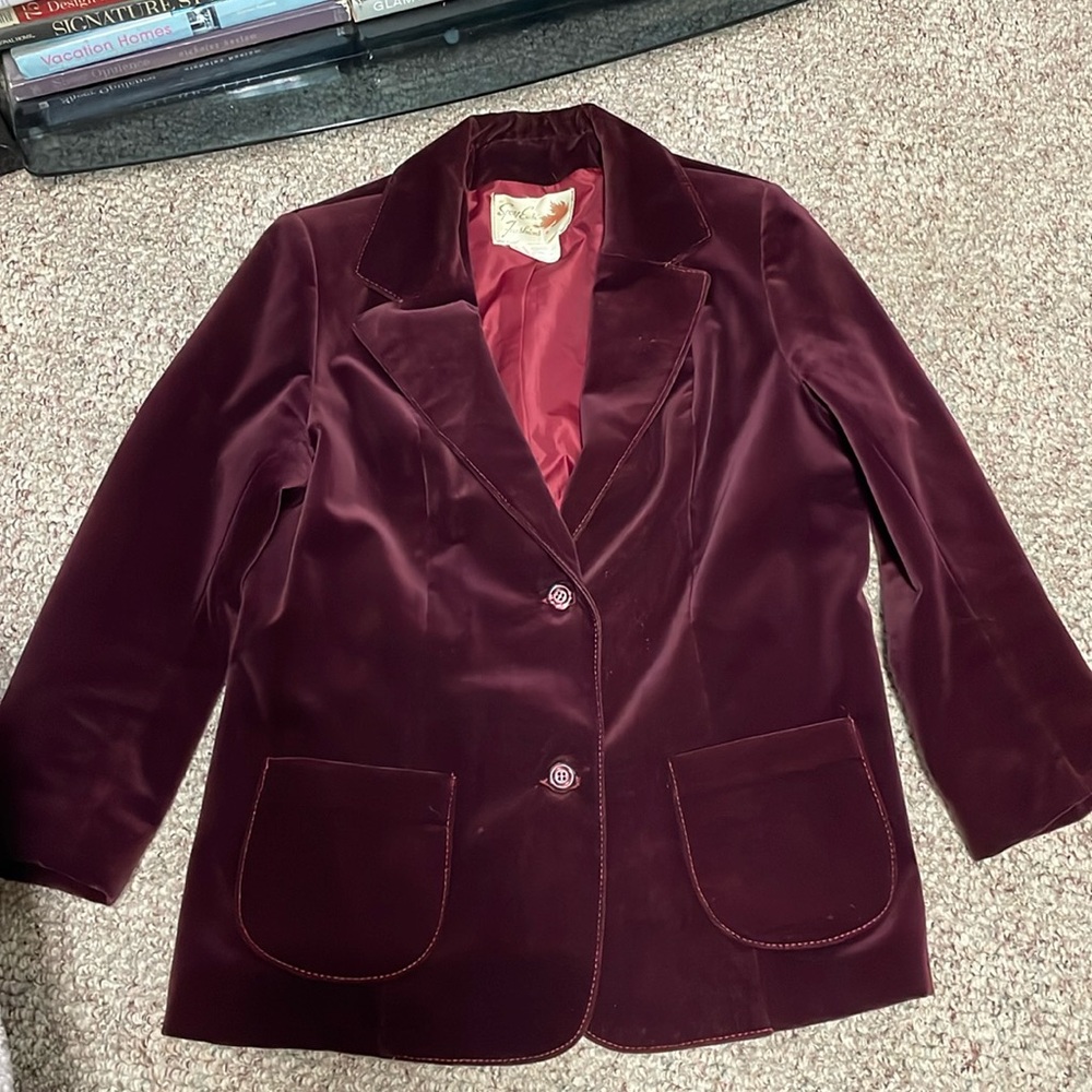 Vintage 70s velvet blazer